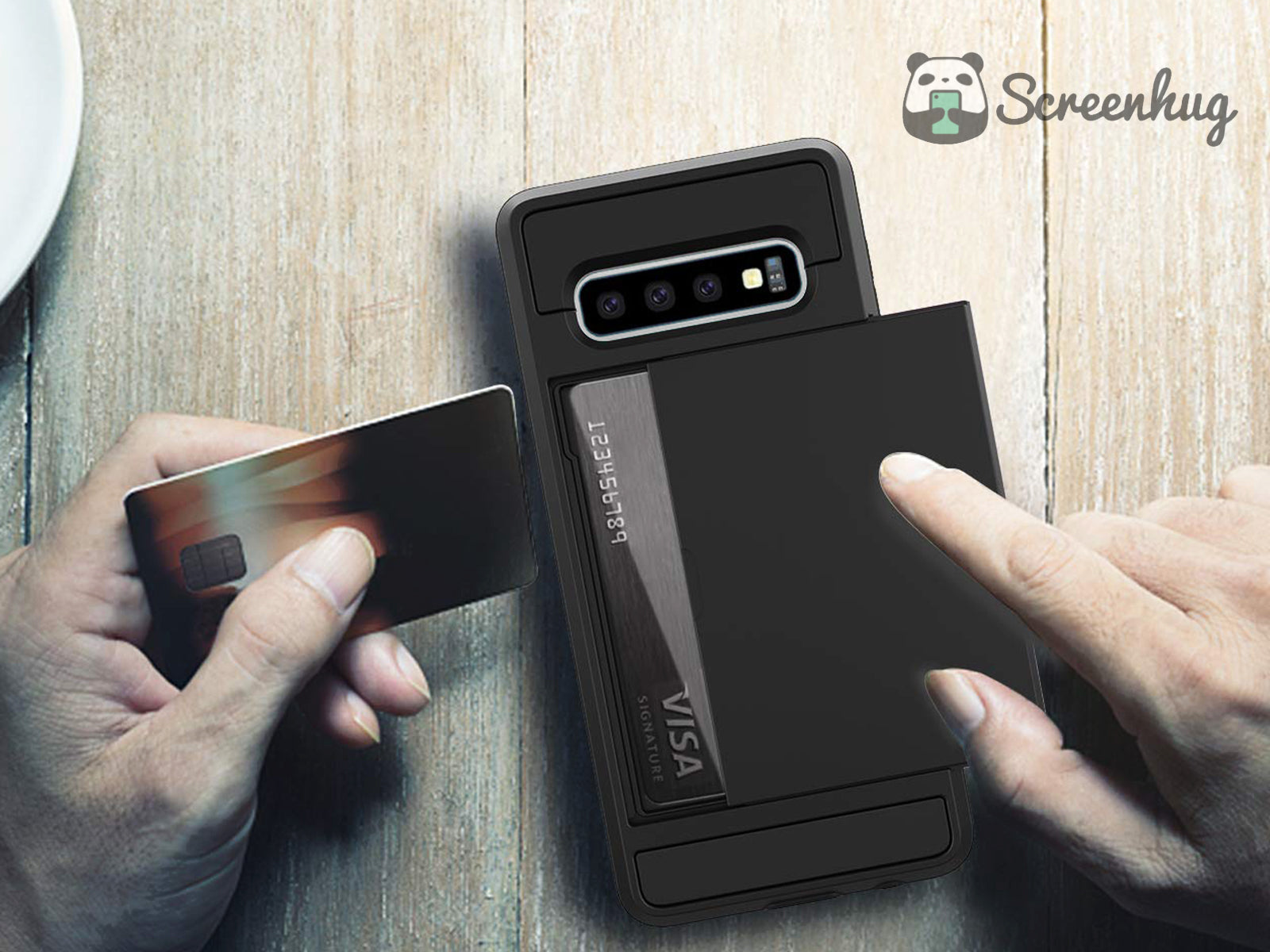 Card Slider case for Samsung Galaxy S10 Plus