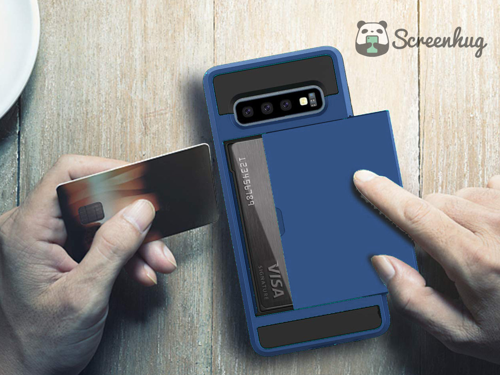 Card Slider case for Samsung Galaxy S10 Plus
