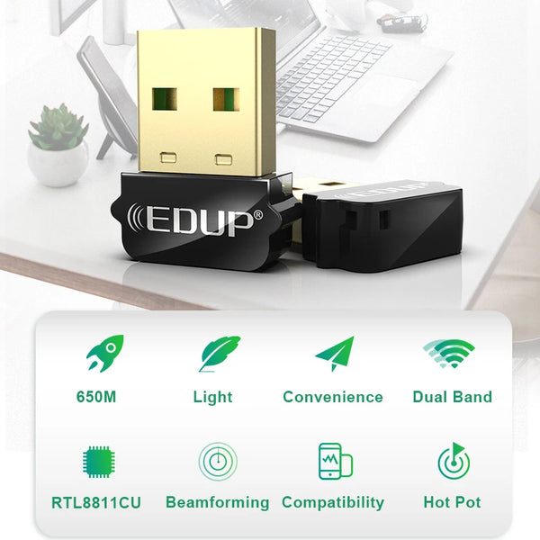 EDUP WIFI USB Dongle - 650mbps