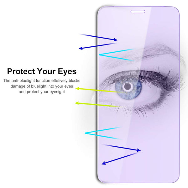 Blue Light Glass Screen Protector for Samsung Galaxy S9 - Black Full Cover