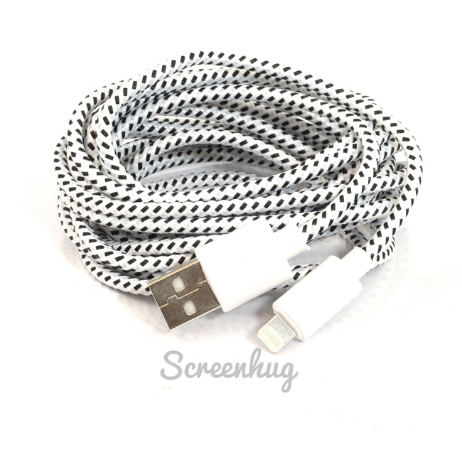 Nylon Lightning USB cable - 3 Metre wholesale
