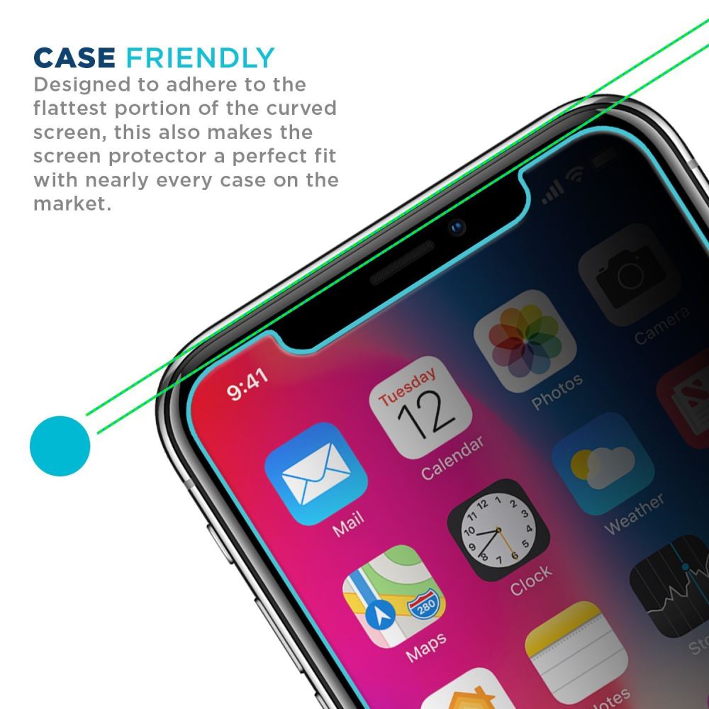 Privacy Glass Screen Protector for iPhone X/XS