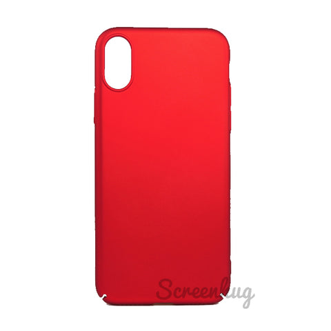 Thin shell case for iPhone X - Red - screenhug