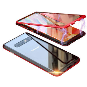 Metal Magnetic Glass Case for Samsung Galaxy S10