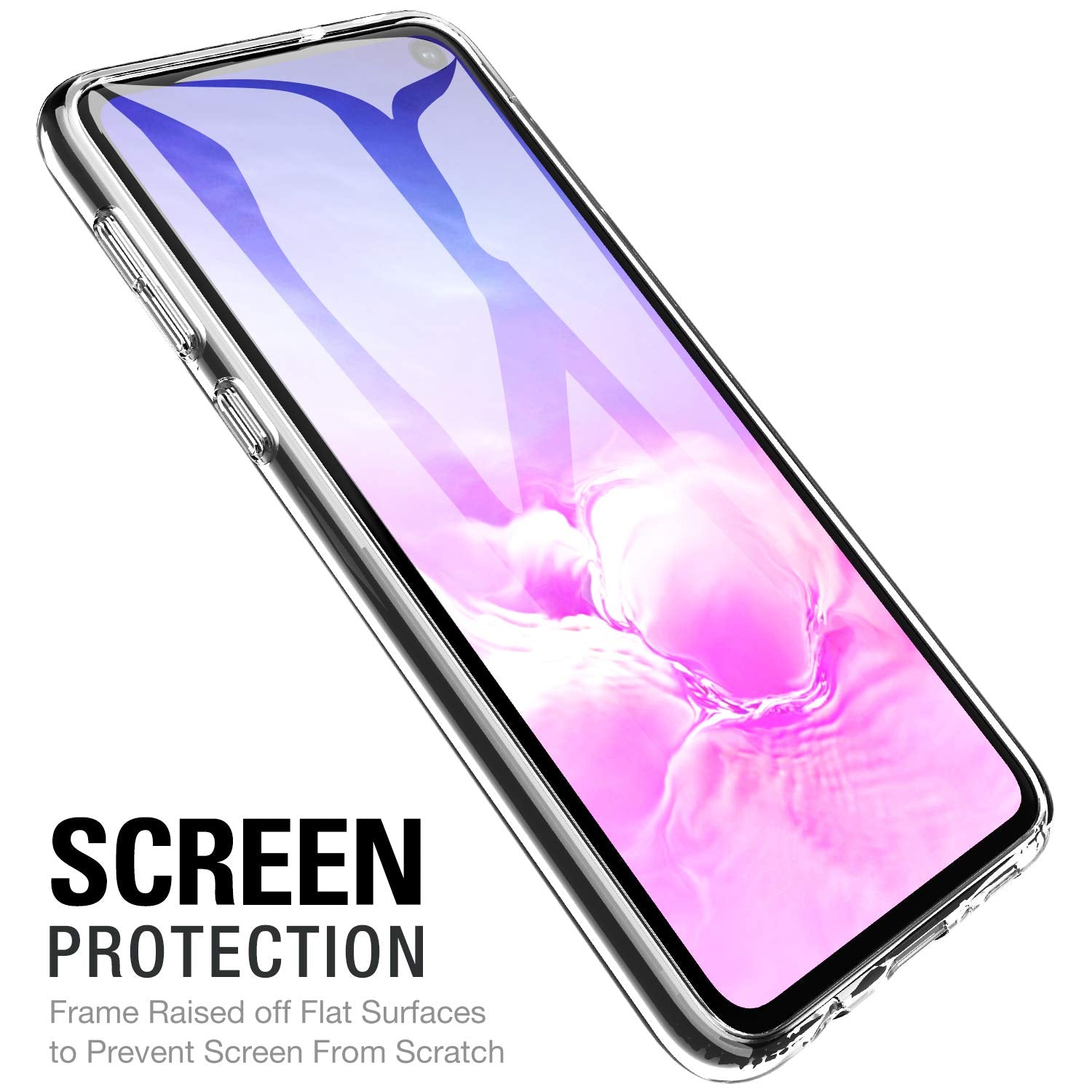 Clear gel case for Samsung Galaxy S10