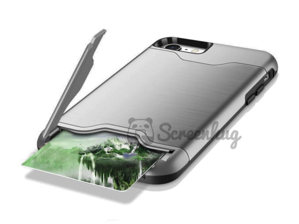 Metallic Card Flip Case for iPhone 6 / 6S