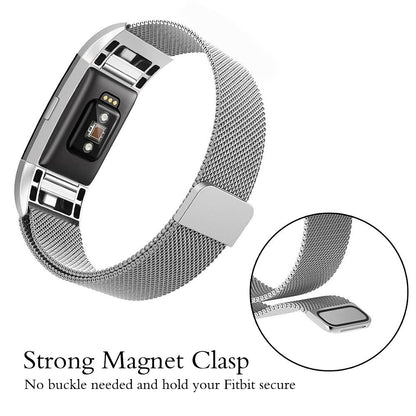 Milanese Metal Strap for Fitbit Charge 2