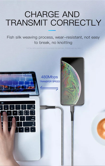 USB Type C to Lightning cable for iPhone